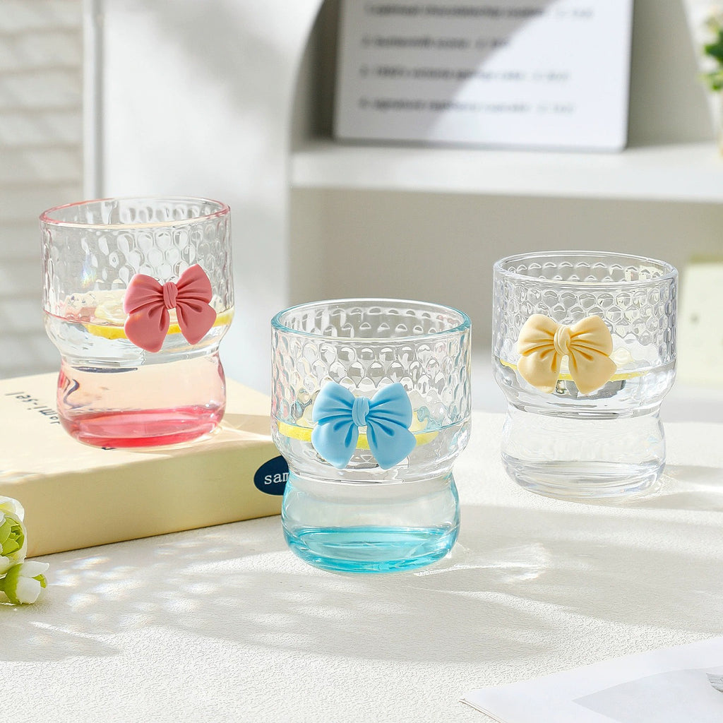 Cartoon Bow Glass Cup