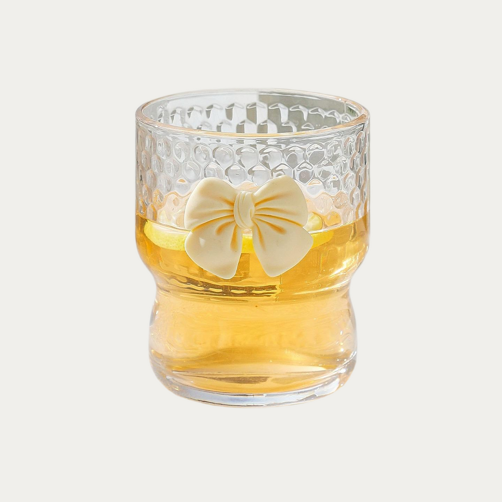 Cartoon Bow Glass Cup