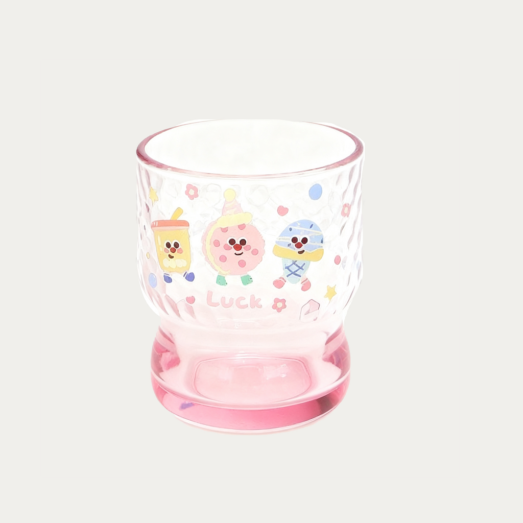 Cartoon Color-Sprayed Glass Cup