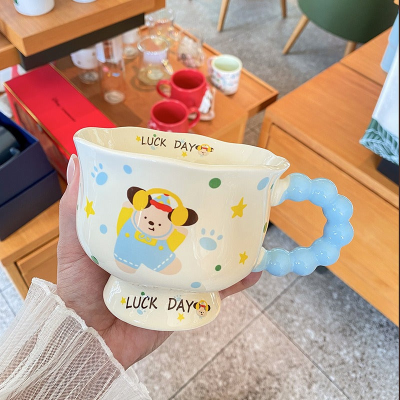 INS-Style Cute Puppy Ceramic Mug