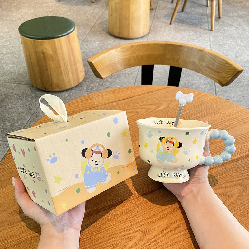 INS-Style Cute Puppy Ceramic Mug