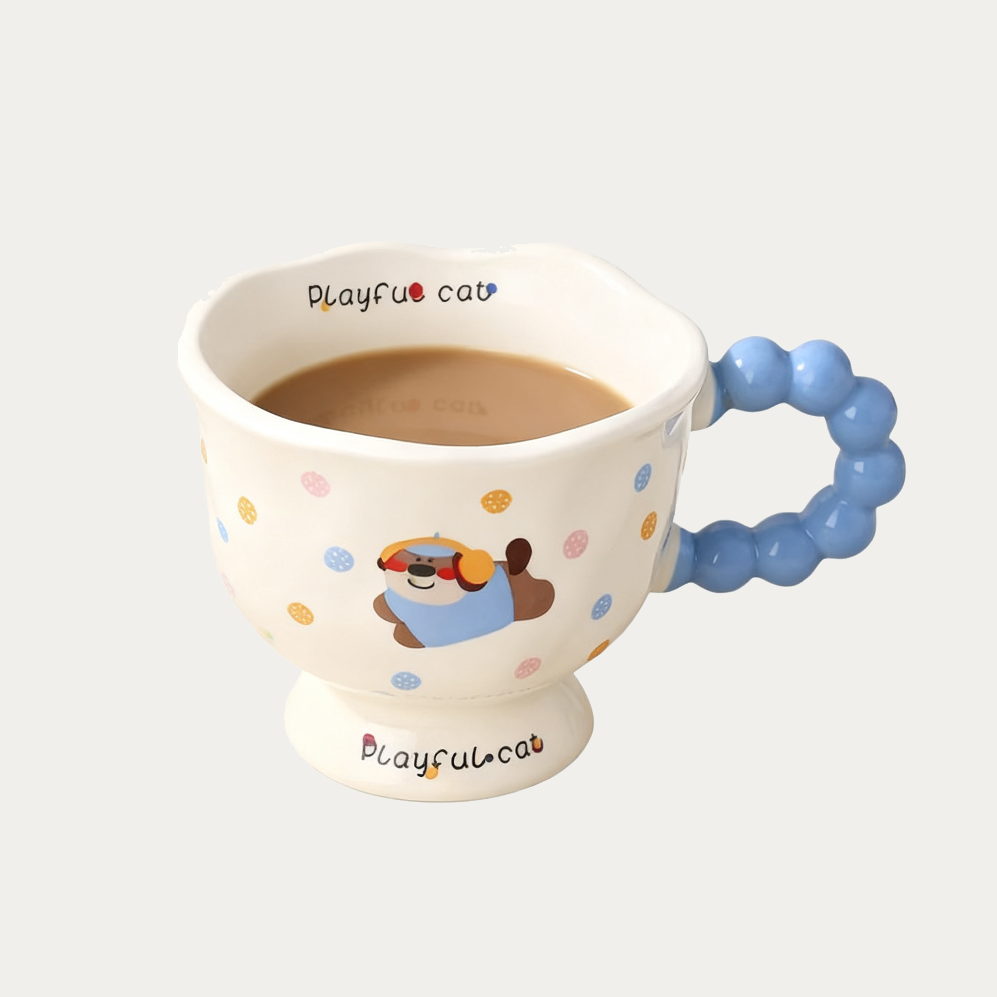 Cute Polka Dot Ceramic Mug