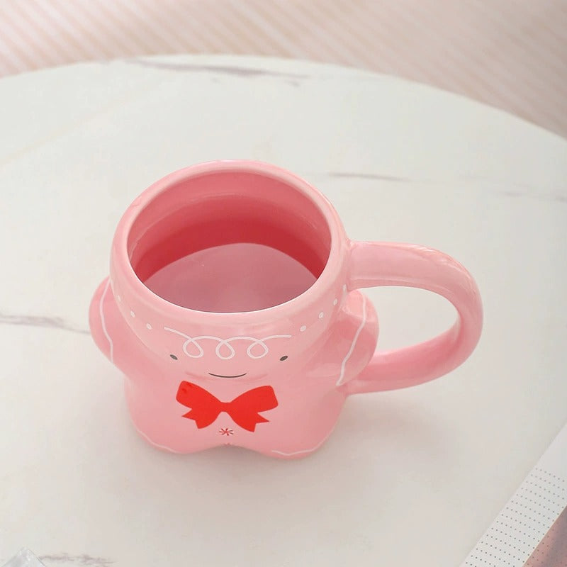 Cute Cartoon Irregular Ceramic Mug